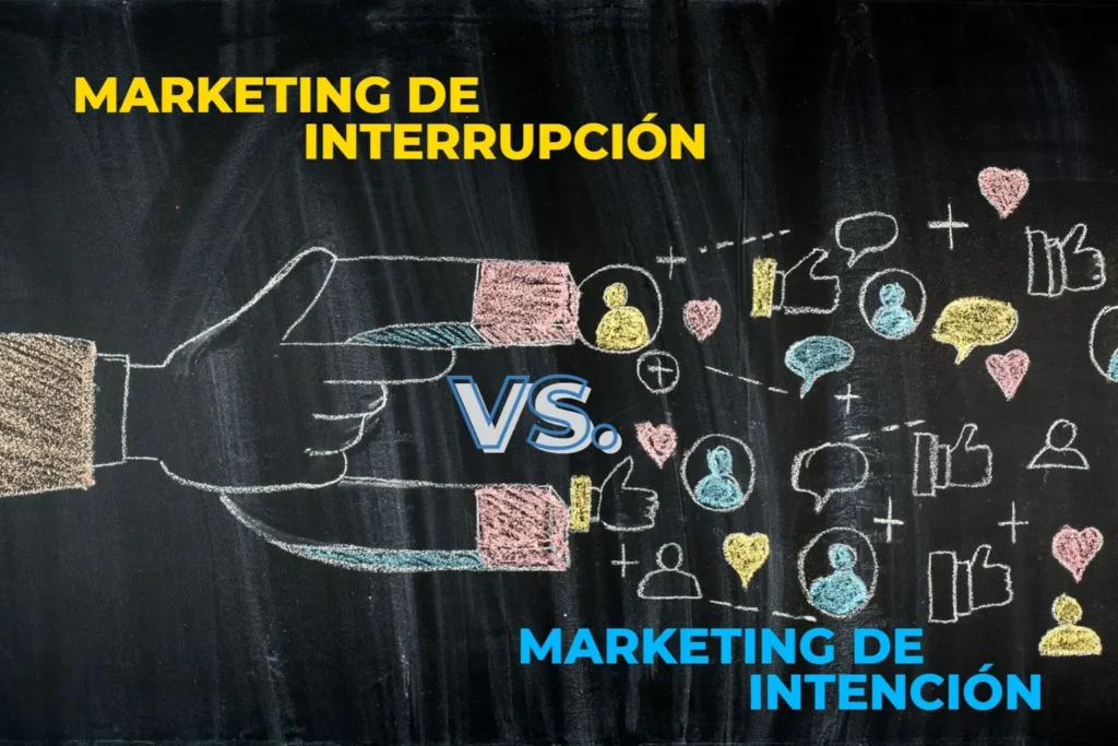 marketing interrupción vs. marketing intención
